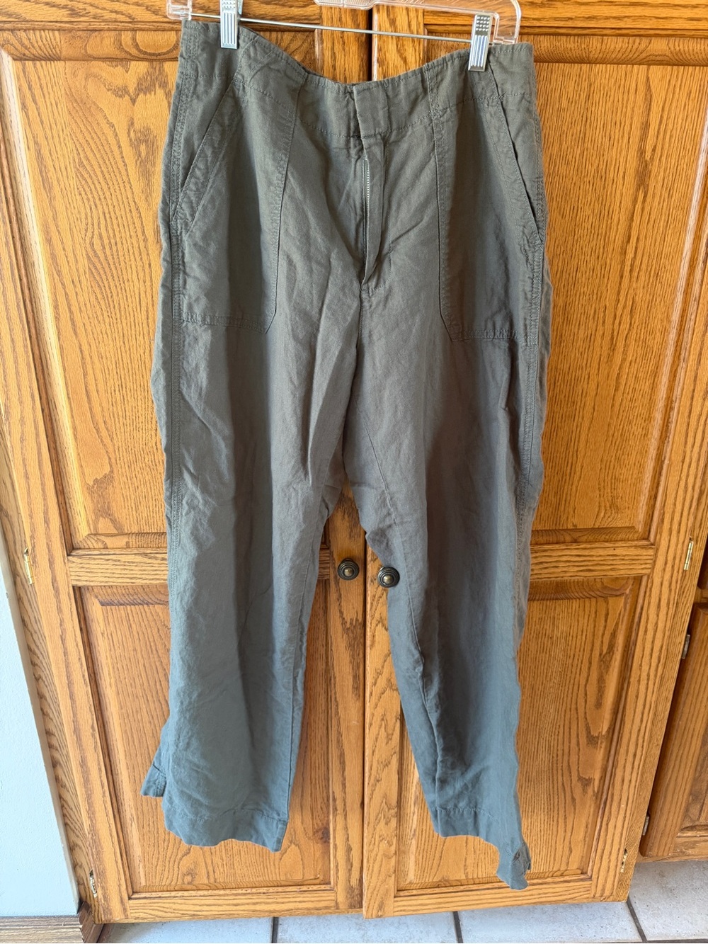 Women's Olive Green Casual Pants